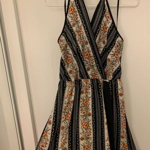 Backless halter dress